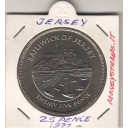 JERSEY 1977 25 Pence Nickel Giubileo della Regina  KM# 44
